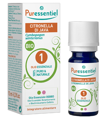 PURESSENTIEL CITRONELLA JAVA OLIO ESSENZIALE BIO 10 ML - Newepa Srl