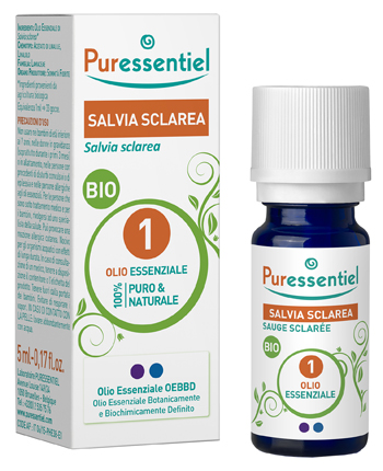 PURESSENTIEL SALVIA SCLAREA OLIO ESSENZIALE BIO 10 ML - Newepa Srl