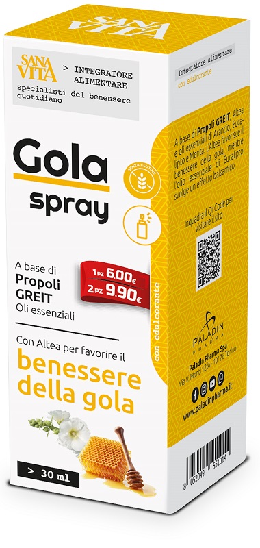 SANAVITA GOLA SPRAY 30 ML - Newepa Srl