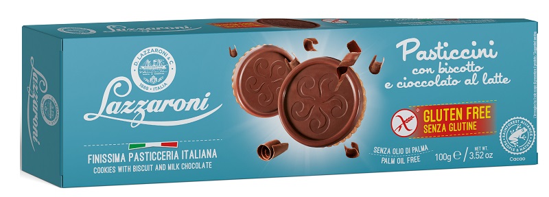 PASTICCINI BISCOTTO/CIOCCOLATO AL LATTE 100 G - Newepa Srl