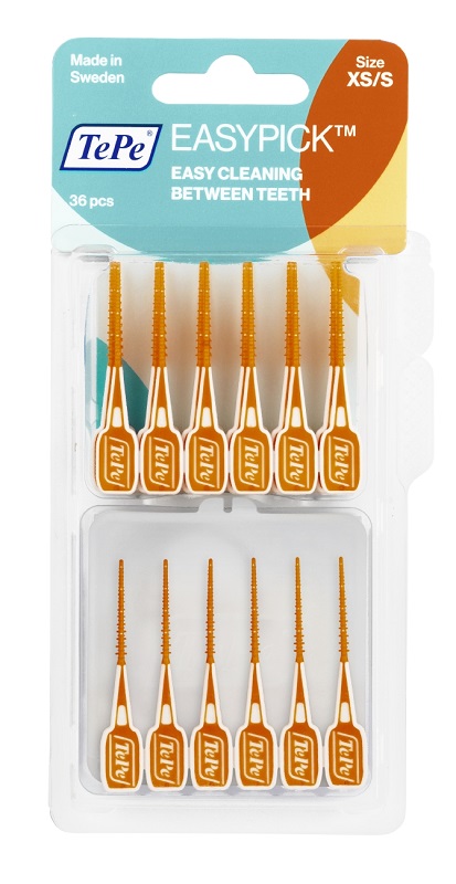 TEPE SCOVOLINI EASYPICK EXTRASMALL/SMALL ARANCIONE 36 PEZZI - Newepa Srl