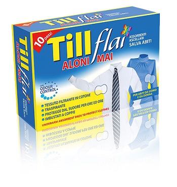 TILL FLAI ASSORBENTI ASCELLARI NUOVO ADESIVO 10 PEZZI - Newepa Srl