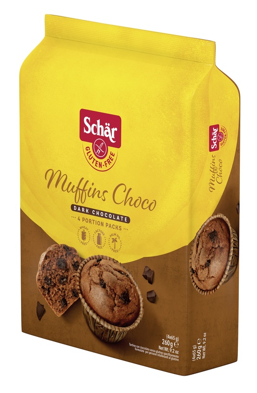 SCHAR MUFFINS CHOCO TORTINE CON CIOCCOLATO FONDENTE 4 PORZIOI DA 65 G - Newepa Srl