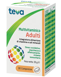 MULTIVITAMINICO ADULTI TEVA 30 COMPRESSE 30 G - Newepa Srl
