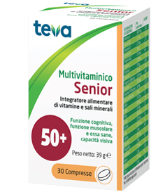 MULTIVITAMINICO SENIOR TEVA 30 COMPRESSE 39 G - Newepa Srl