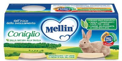 MELLIN OMOGENEIZZATO CONIGLIO 2 X 80 G - Newepa Srl