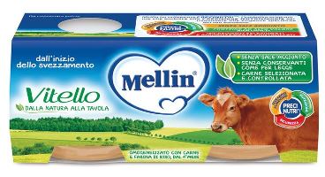 MELLIN OMOGENEIZZATO VITELLO 2 X 80 G - Newepa Srl