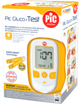 PIC GLUCOTEST KIT GLUCOMETRO - Newepa Srl