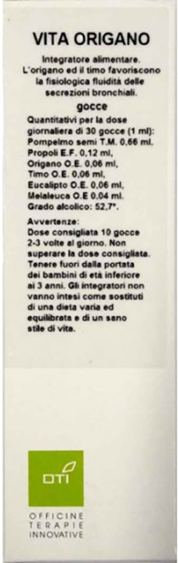 VITA ORIGANO GOCCE 30ML - Newepa Srl