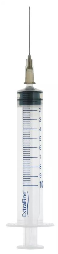 SIRINGA EXTRAFINE IPODERMICA 10 ML AGO 12 GAUGE 22 - Newepa Srl
