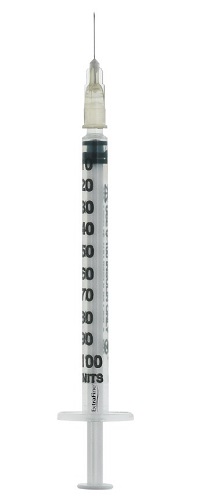 SIRINGA PER INSULINA EXTRAFINE 1ML 100 UI AGO REMOVIBILE 27 GAUGE 0,40X12 MM 1 PEZZO - Newepa Srl