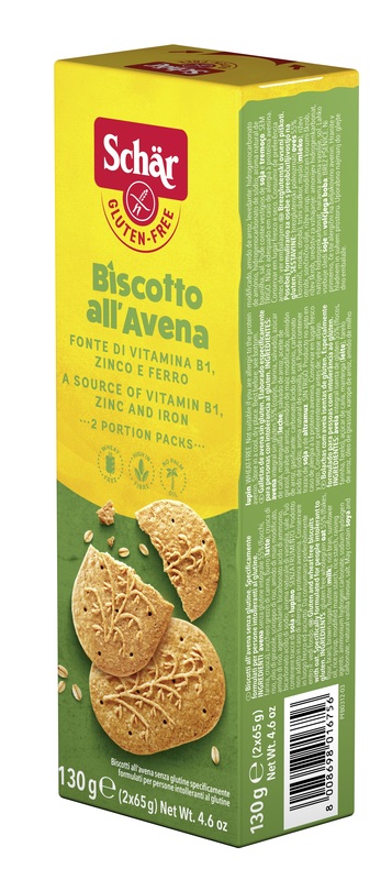 SCHAR BISCOTTI ALL'AVENA 2 BUSTE DA 65 G - Newepa Srl