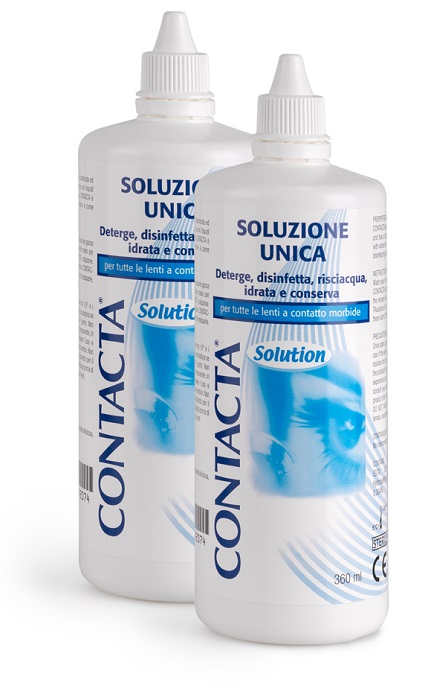 SOLUZIONE PER LENTI A CONTATTO CONTACTA 2 PEZZI 360 ML - Newepa Srl