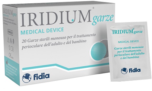 IRIDIUM GARZA OCULARE MEDICATA IN TESSUTO NON TESSUTO 20 PEZZI - Newepa Srl