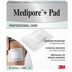 MEDICAZIONE MEDIPORE+PAD 10X10CM 5PEZZI - Newepa Srl