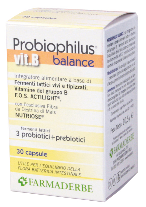 PROBIOPHILUS VIT B BALANCE 30 CAPSULE - Newepa Srl