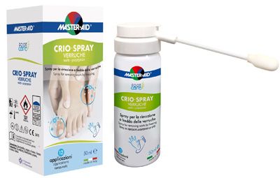 CRIO SPRAY VERRUCHE MASTER-AID FOOTCARE 50 ML E1 - Newepa Srl