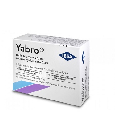 YABRO 10 FIALE 3ML ACIDO IALURONICO 0,3% SOLUZIONE PER NEBULIZZATORE - Newepa Srl