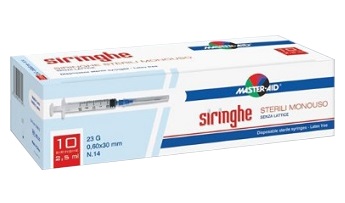 SIRINGA PER VENIPUNTURA MASTER-AID 10 ML GAUGE 21 10 PEZZI - Newepa Srl