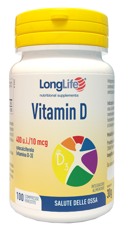 LONGLIFE VITAMIN D 400UI 100 COMPRESSE RIVESTITE - Newepa Srl
