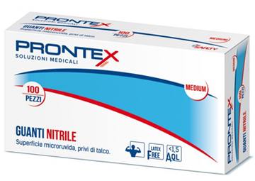 PRONTEX GUANTO IN NITRILE SENZA POLVERE PICCOLO 6/7 100 PEZZI - Newepa Srl