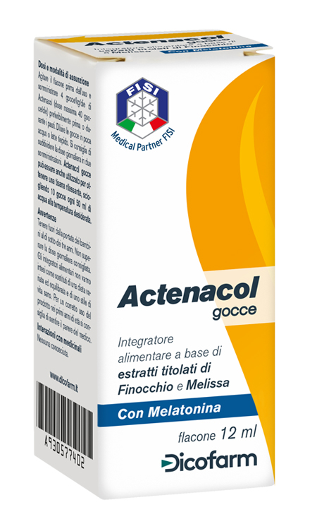 ACTENACOL GOCCE 12 ML CON MELATONINA - Newepa Srl