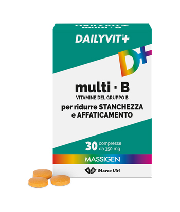 MASSIGEN MULTI B VITAMINE DEL GRUPPO B 30 COMPRESSE RIVESTITA DA 364 MG - Newepa Srl