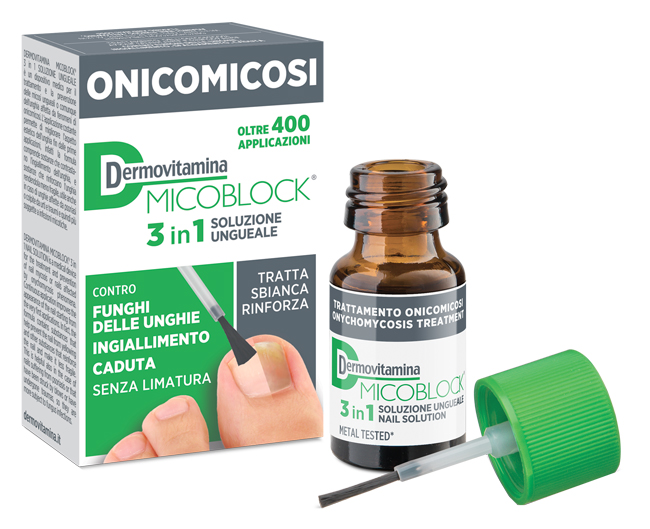 DERMOVITAMINA MICOBLOCK 3 IN 1 ONICOMICOSI SOLUZIONE UNGUEALE 7 ML - Newepa Srl
