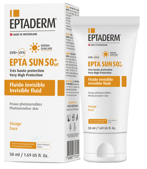 EPTA SUN SPF50+ FLUIDO INVISIBILE 50 ML - Newepa Srl