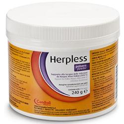 HERPLESS POLVERE BARATTOLO 240 G CON MISURINO - Newepa Srl
