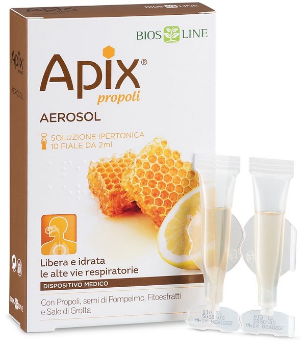 APIX PROPOLI AEROSOL 10 FIALE MONODOSE X 2 ML BIOSLINE - Newepa Srl