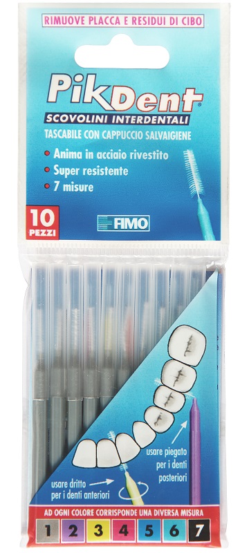PIKDENT STUZZICOLINO 1 GRIGIO 10 PEZZI - Newepa Srl