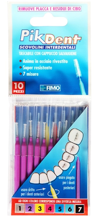 PIKDENT STUZZICOLINO 2 VIOLA 10 PEZZI - Newepa Srl