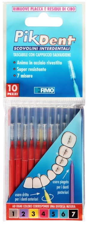 PIKDENT STUZZICOLINO 4 ROSSO 10 PEZZI - Newepa Srl