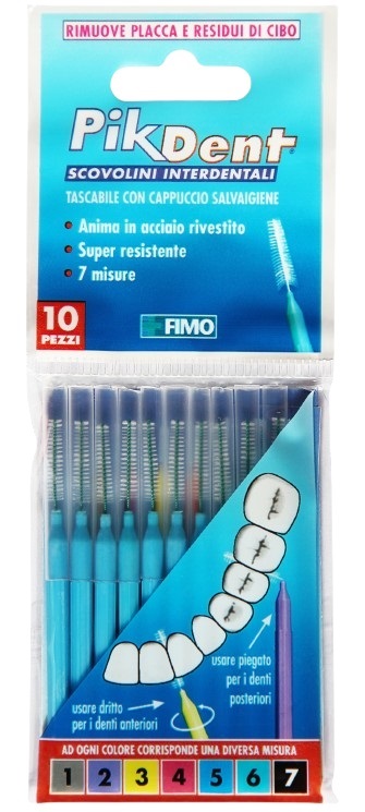 PIKDENT STUZZICOLINO 5 AZZURRO 10 PEZZI - Newepa Srl