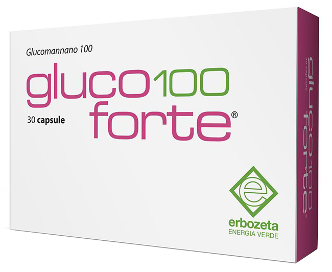 GLUCO 100 FORTE GLUCOMANNANO 100 30 CAPSULE DA 900 MG - Newepa Srl