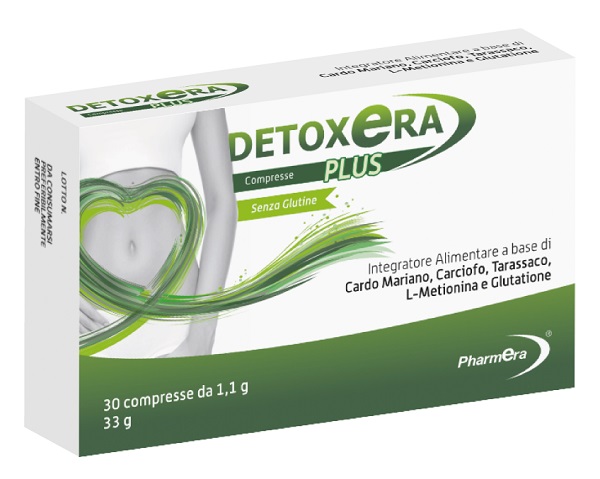DETOXERA PLUS INTEGRATORE ALIMENTARE PER STIPSI E TRANSITO INTESTINALE 30 COMPRESSE - Newepa Srl