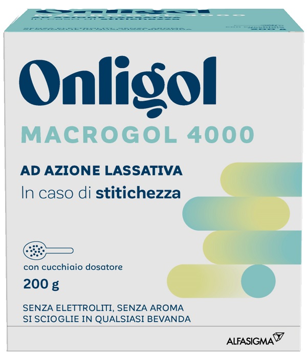 ONLIGOL MACROGOL 4000 200 G CON CUCCHIAINO DOSATORE SENZA ZUCCHERO - Newepa Srl