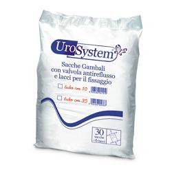 SACCA DI DRENAGGIO DA GAMBA PER INCONTINENZA UROSYSTEM TUBO 10 CM 30 PEZZI - Newepa Srl