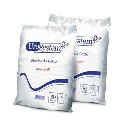 SACCA DI DRENAGGIO DA LETTO PER INCONTINENZA UROSYSTEM TUBO 90 CM SENZA SCARICO 30 PEZZI - Newepa Srl