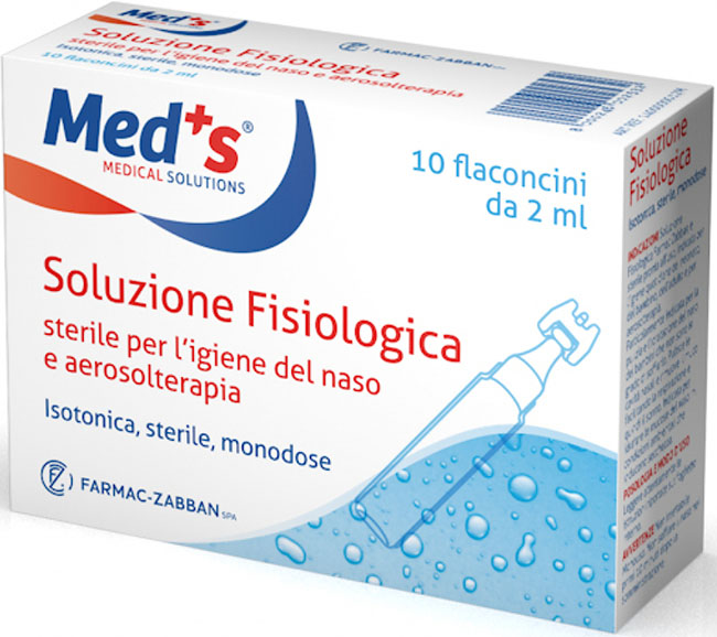 SOLUZIONE FISIOLOGICA MEDS STERILE ASTX10 FL 2ML - Newepa Srl