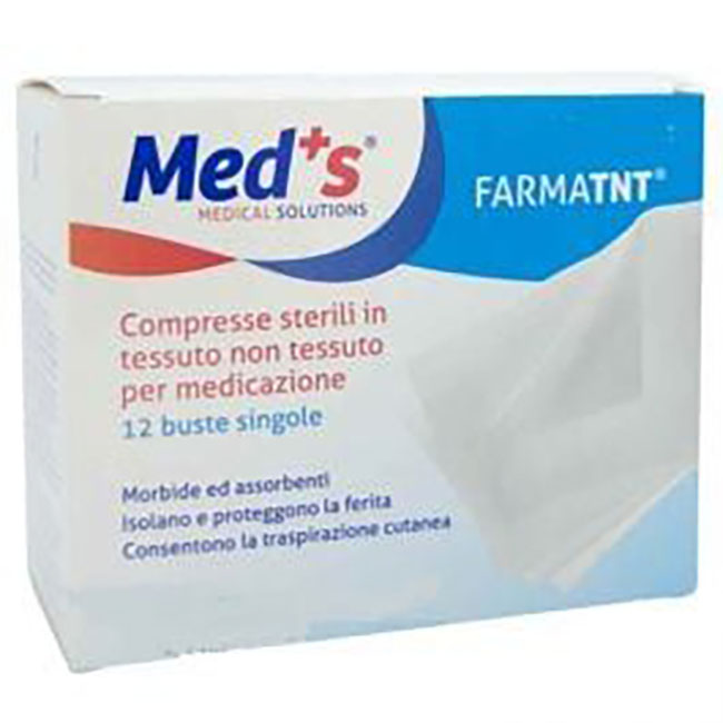 GARZA COMPRESSA MEDS TESSUTO NON TESSUTO PEEL OPEN 7,5X7,5CM 12 PEZZI - Newepa Srl