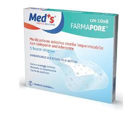 MEDICAZIONE MEDS PORE ADESIVA IMPERMEABILE 10X12CM 5 PEZZI - Newepa Srl
