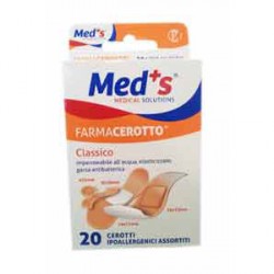 CEROTTO MEDS STRIP POLIURETANO IPOALLERGENICO CLASSICO ASSORTITI 20 PEZZI - Newepa Srl