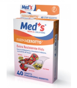 CEROTTO MEDS STRIP KIDS IPOALLERGENICO ASSORTITI 40 PEZZI - Newepa Srl