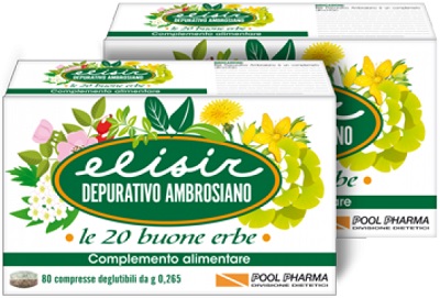 ELISIR DEPURATIVO AMBROSIANO 20 COMPRESSE 5,3 G - Newepa Srl