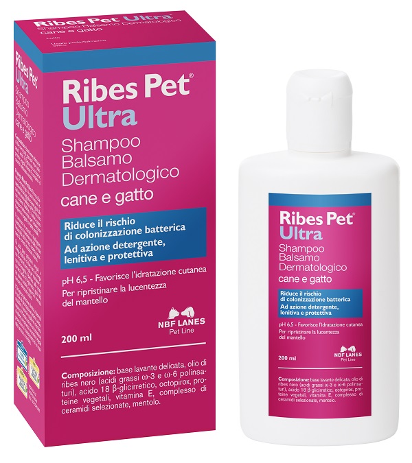 RIBES PET ULTRA SHAMPOO DERMATOLOGICO FLACONE 200 ML - Newepa Srl