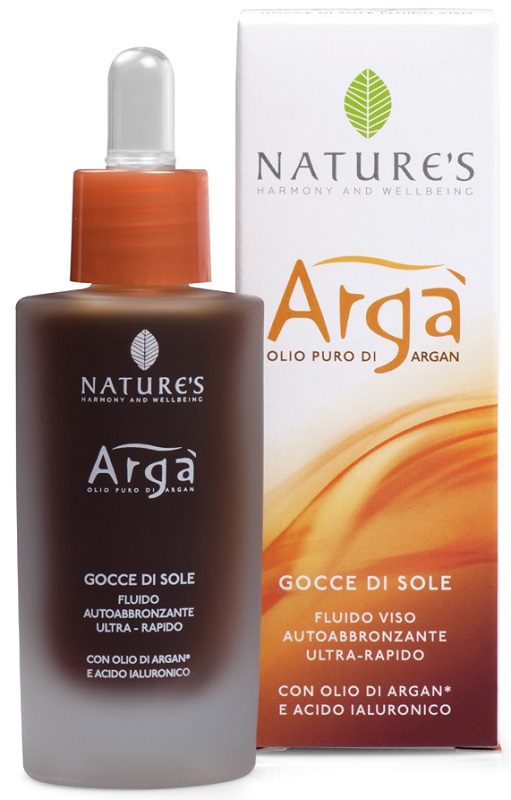 ARGA' GOCCE DI SOLE VISO FLUIDO AUTOABBRONZANTE 30 ML NATURE'S - Newepa Srl