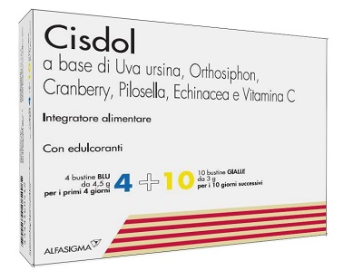 CISDOL 4 BUSTINE BLU DA 4,5 G + 10 BUSTINE GIALLE DA 3 G - Newepa Srl