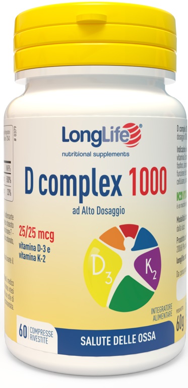 LONGLIFE D COMPLEX 1000 60 COMPRESSE - Newepa Srl